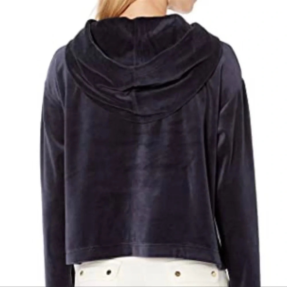 Juicy Couture Velour Hooded Pullover, Regal (Blue), Medium, NWT - Picture 4 of 14